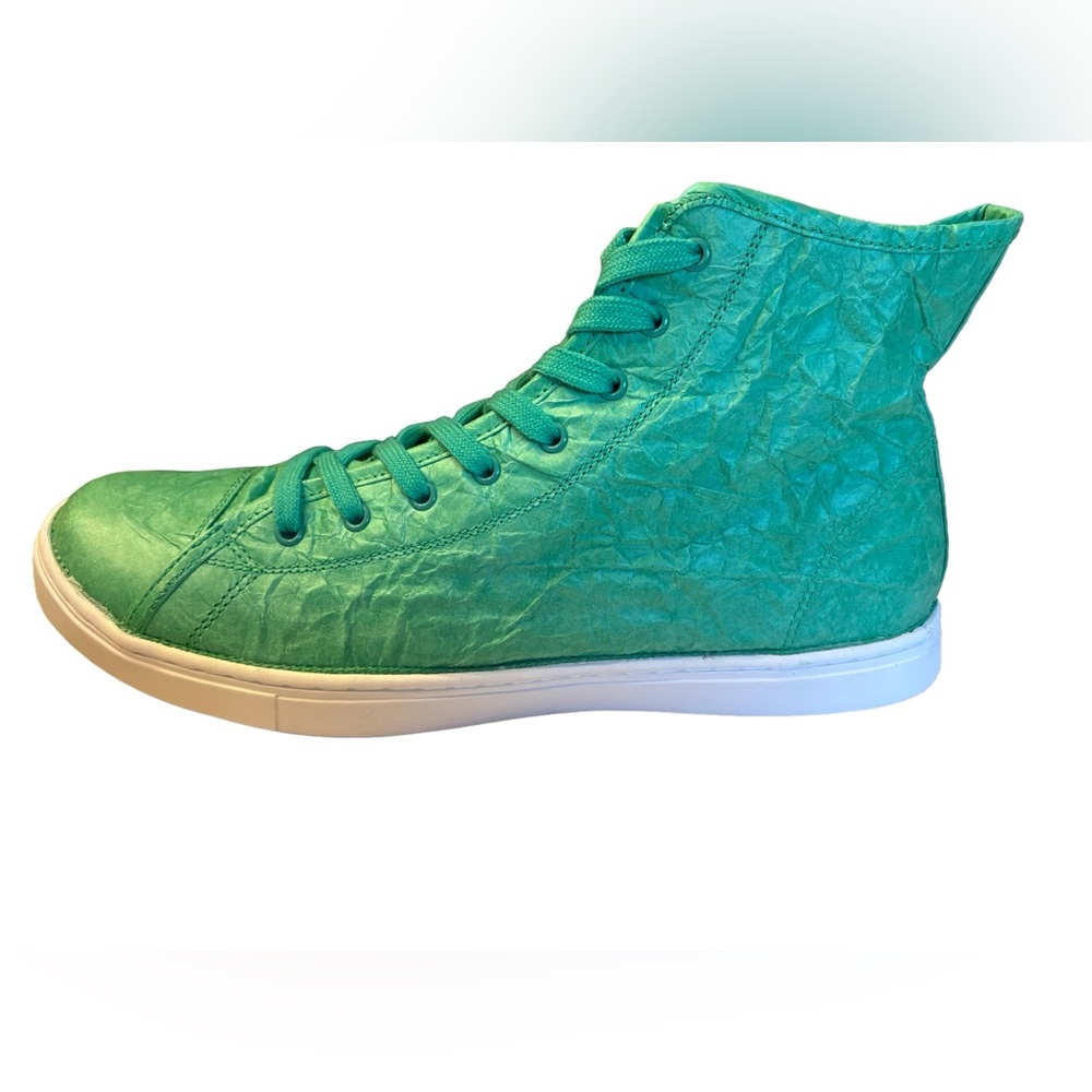 Unstitched Utilities green high-top men’s sneakers